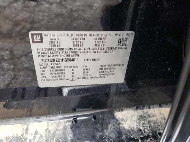 3GTU2NEC1HG504611 GMC Sierra K1500 Slt