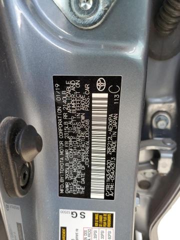 2020 TOYOTA COR JTDFPRAE6LJ004248