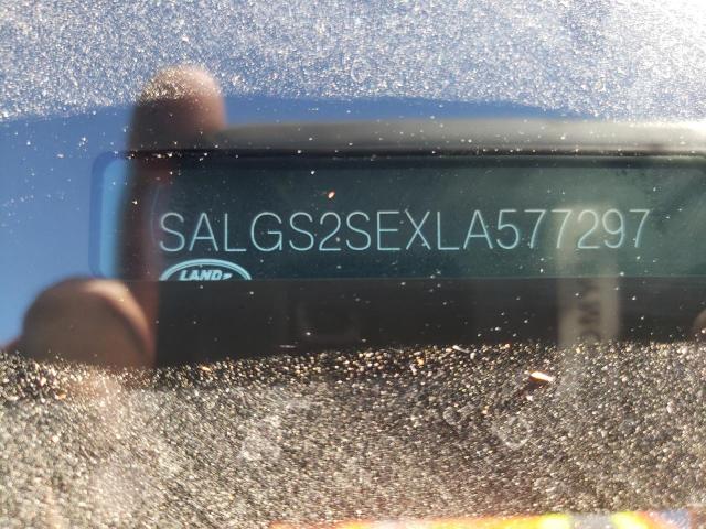 2020 LAND ROVER RANGE ROV SALGS2SEXLA577297