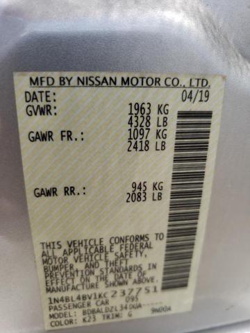 1N4BL4BV1KC237751 Nissan ALTIMA S