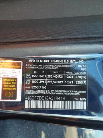 4JGDF7DE1EA314414 Mercedes-Benz Gl 550 4matic