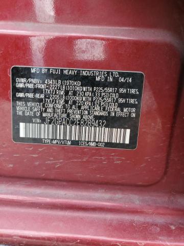 JF2GPACC2E8289432 Subaru Xv Crosstrek 2.0 Premium
