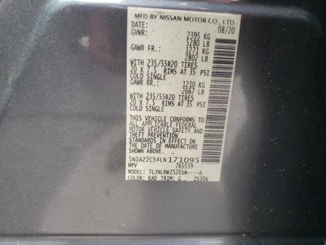 2020 NISSAN MURANO SL 5N1AZ2CS4LN171095