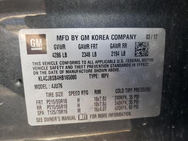 2017 BUICK ENCORE PRE - KL4CJBSB4HB165080