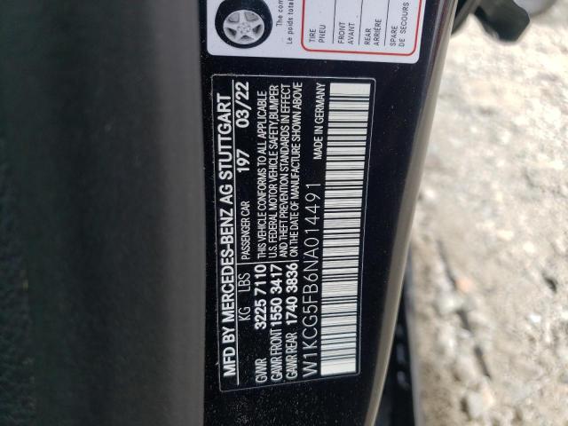 2022 MERCEDES-BENZ EQS 53 4MA W1KCG5FB6NA014491