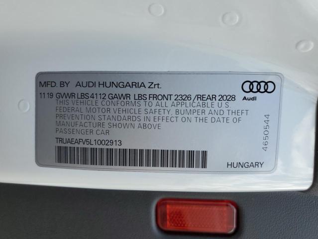 2020 AUDI TT TRUAEAFV5L1002913