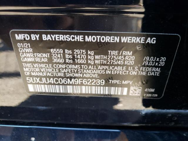 2021 BMW X5 M50I 5UXJU4C06M9F62239