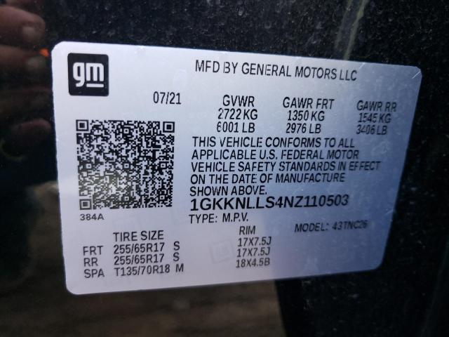 2022 GMC ACADIA AT4 1GKKNLLS4NZ110503