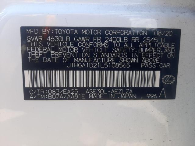 2020 LEXUS IS 300 F-S JTHGA1D21L5108565