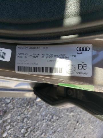2016 AUDI A6 QUATTRO WAUJFAFC8GN159935
