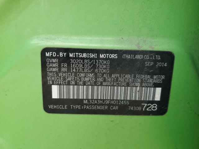 2015 MITSUBISHI MIRAGE DE ML32A3HJ9FH012455