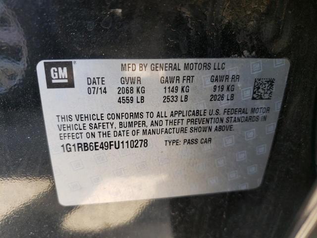 VIN 1G1RB6E49FU110278 2015 Chevrolet Volt no.10