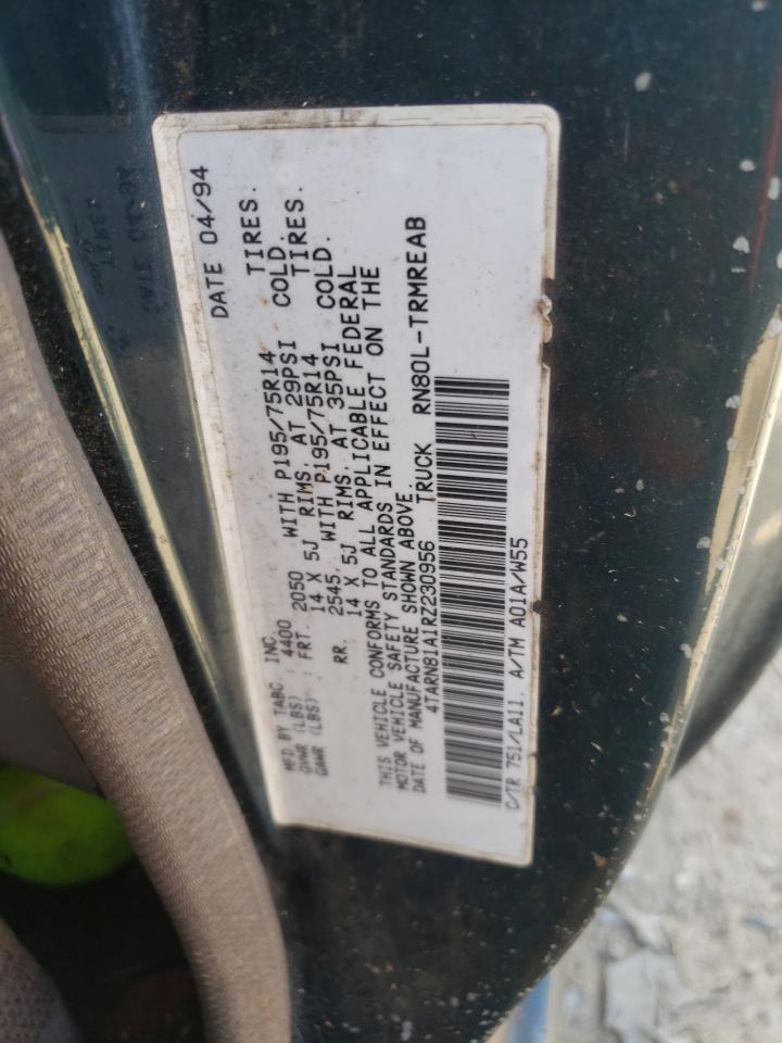 1994 Toyota Pickup 1/2 Ton Short Wheelbase Stb VIN: 4TARN81A1RZ230956 Lot: 66611122