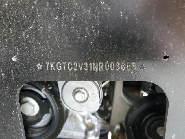 7KGTC2V31NR003685 Auction: COPART Lot: 54639372 Location: CRASHEDTOYS POWERSPORT AUCTION 7KGTC2V31NR003685 VAN HOOL ALL MODELS 2022 WHITE Photo 10