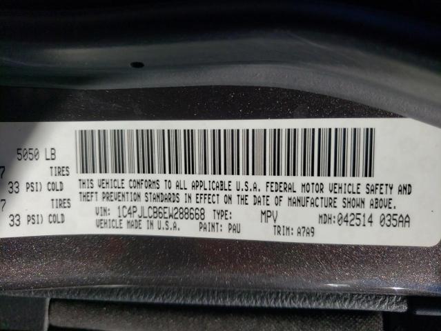 1C4PJLCB6EW288668 Jeep Cherokee Latitude