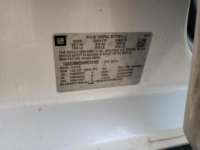 2017 GMC YUKON SLT - 1GKS2BKC9HR318166