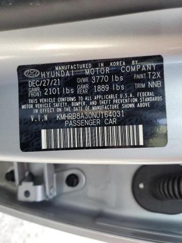 2022 HYUNDAI VENUE SE - KMHRB8A30NU164031