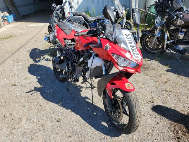 Salvage Motorcycles for sale at auction: 2021 Kawasaki EX400