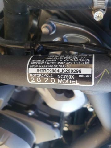 2020 HONDA NC750 X JH2RC9004LK200298