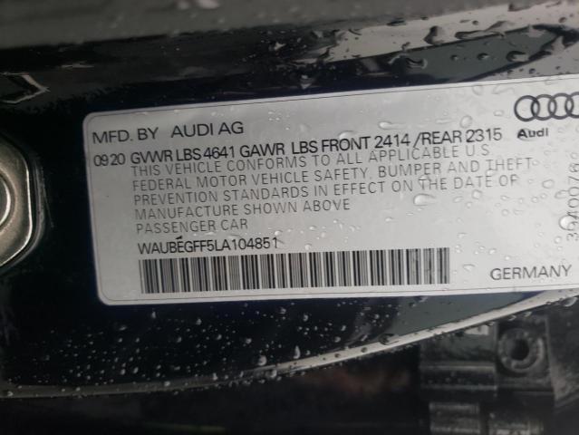 2020 AUDI A3 S-LINE WAUBEGFF5LA104851