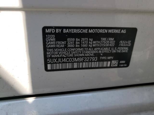 2021 BMW X5 M50I 5UXJU4C03M9F32793