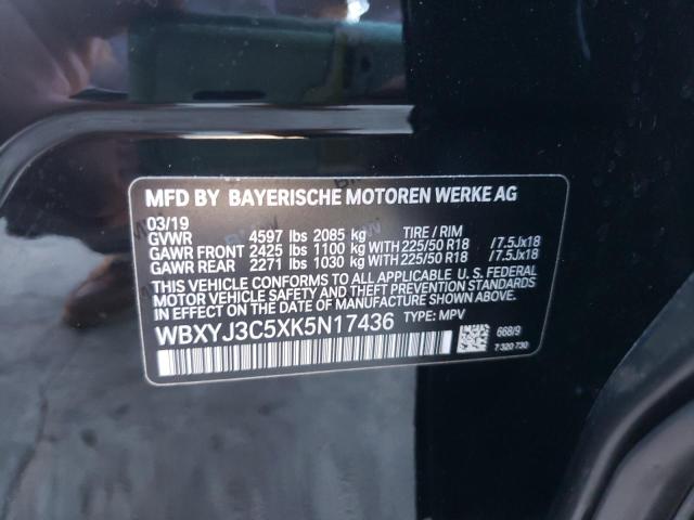 2019 BMW X2 SDRIVE2 WBXYJ3C5XK5N17436