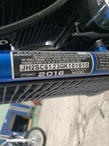2016 HONDA VT1300 CX JH2SC6123GK101610