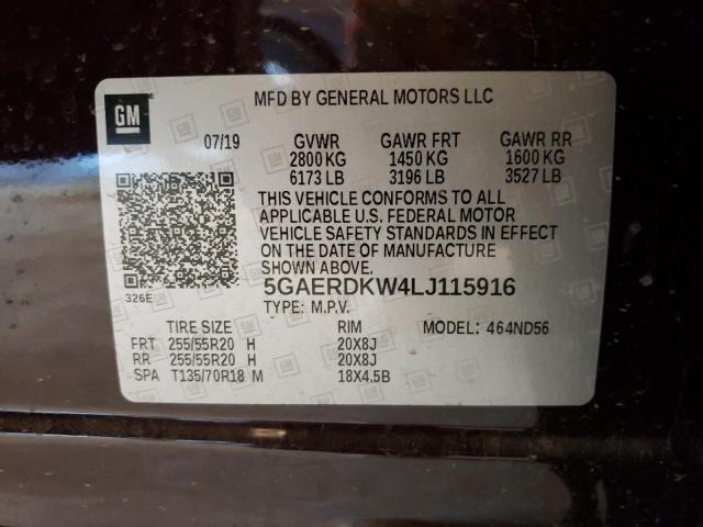 2020 BUICK ENCLAVE AV - 5GAERDKW4LJ115916