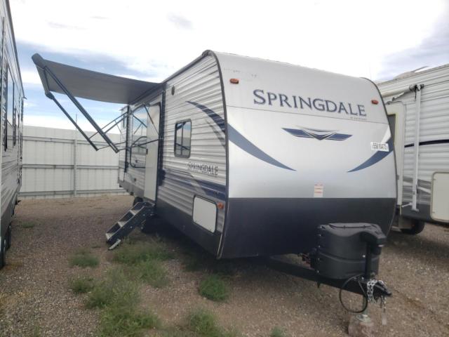 Springdale Travel Trailer salvage cars for sale: 2021 Springdale Travel Trailer