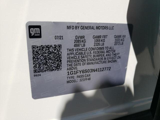 2022 CHEVROLET BOLT EUV L 1G1FY6S03N4112772