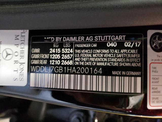 2017 MERCEDES-BENZ CLS 63 AMG WDDLJ7GB1HA200164