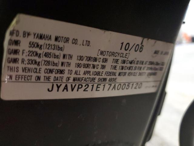 2007 YAMAHA XV1900 A JYAVP21E17A005120