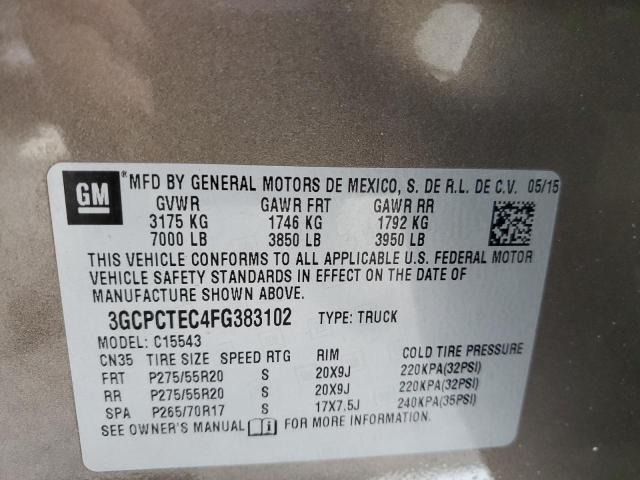 2015 CHEVROLET SILVRDO LS 3GCPCTEC4FG383102