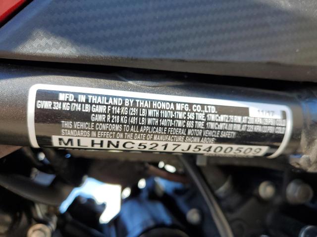 2018 HONDA CB300 F MLHNC5217J5400509