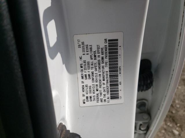 2017 HONDA ACCORD EX 1HGCR2F79HA294816