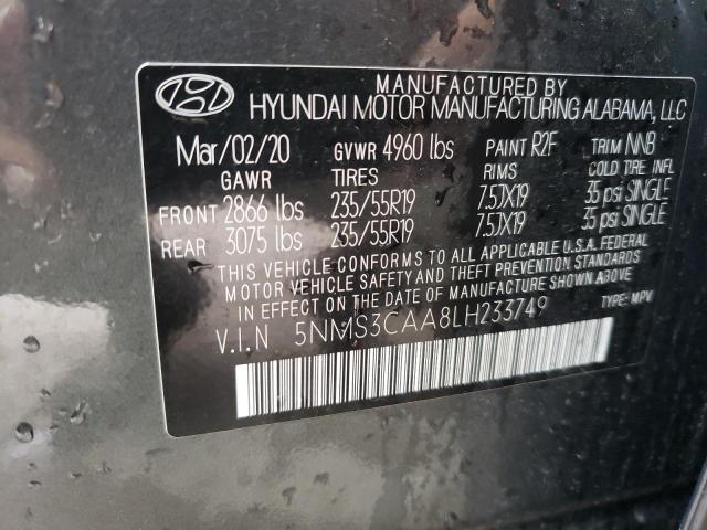 2020 HYUNDAI SANTA FE S - 5NMS3CAA8LH233749