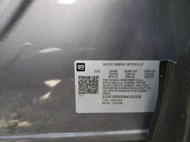 2022 CHEVROLET BOLT EUV P 1G1FZ6S02N4120326