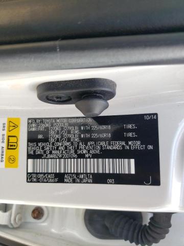 2015 LEXUS NX 200T JTJBARBZ9F2001096