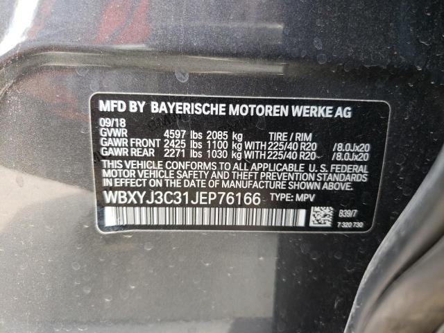 2018 BMW X2 SDRIVE2 WBXYJ3C31JEP76166