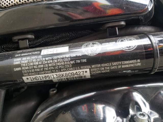 2008 HARLEY-DAVIDSON VRSCXA ABS 1HD1HMH138K809427