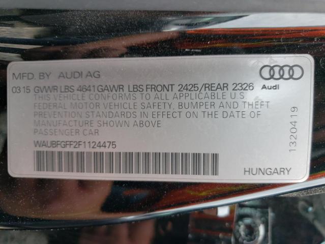 2015 AUDI S3 PREMIUM WAUBFGFF2F1124475