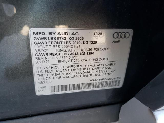 2021 AUDI SQ5 PREMIU WA1A4AFYXM2044250