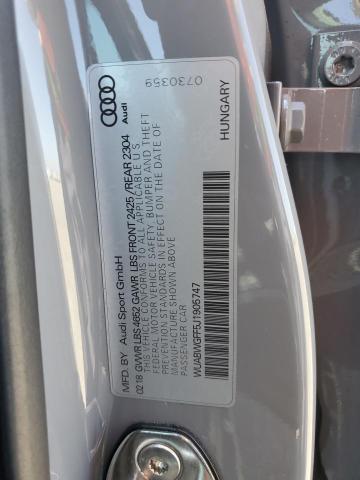 2018 AUDI RS3 WUABWGFF5J1905747