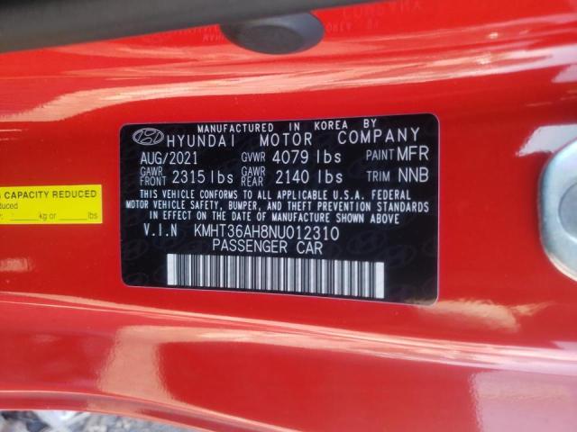 2022 HYUNDAI VELOSTER N KMHT36AH8NU012310