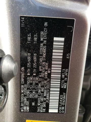 2015 LEXUS NX 200T JTJBARBZ1F2003179