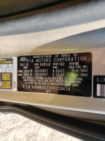 KNDMB5C13H6228418 KIA SEDONA LX