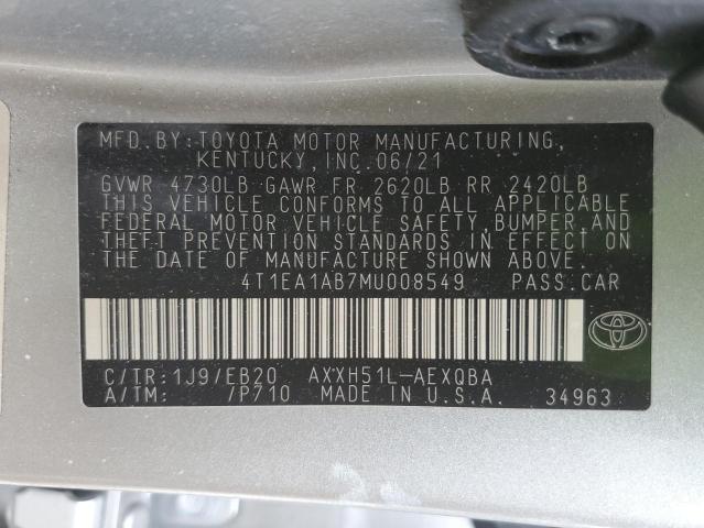 2021 TOYOTA AVALON XSE 4T1EA1AB7MU008549