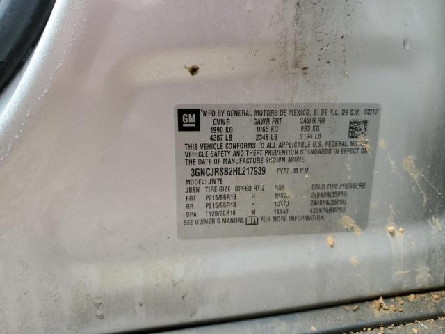 2017 CHEVROLET TRAX PREMI 3GNCJRSB2HL217939