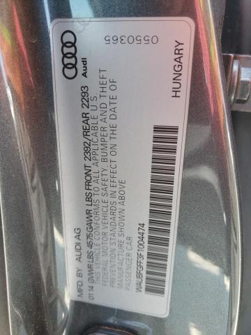 2015 AUDI S3 PREMIUM WAUBFGFF3F1004474