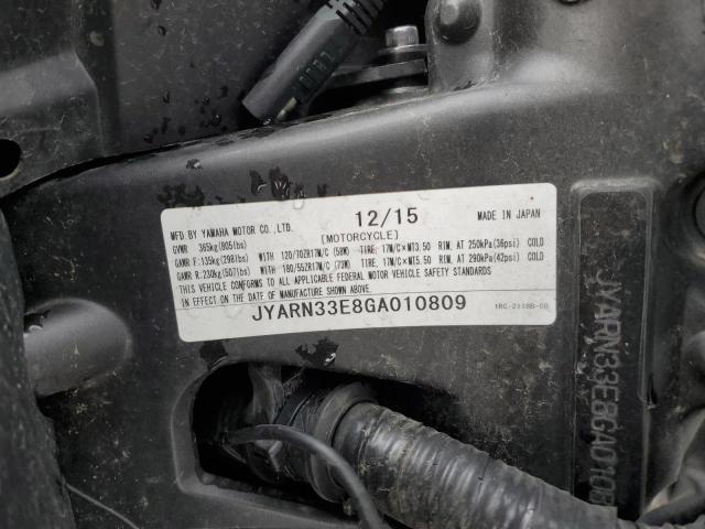 2016 YAMAHA FZ09 JYARN33E8GA010809
